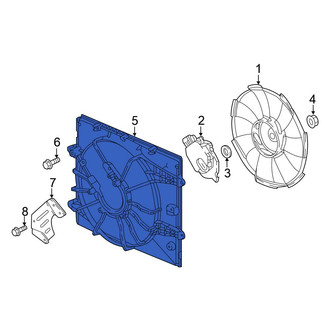 Honda OE - Engine Cooling Fan Shroud