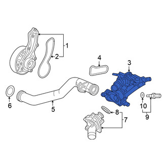 Honda OE - Lower Engine Coolant Thermostat Housing