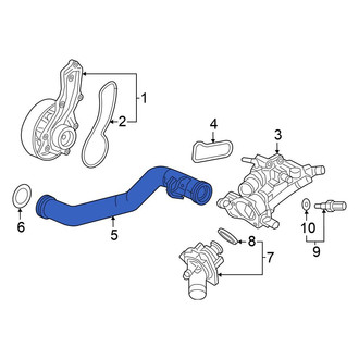 Honda OE - Lower Engine Coolant Pipe