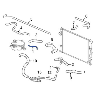 Honda OE - Upper Engine Coolant Reservoir Hose