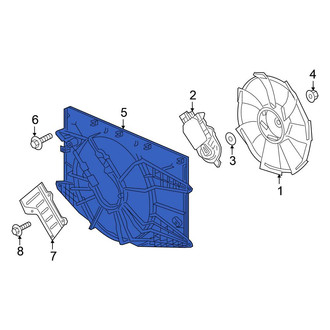 Honda OE - Front Engine Cooling Fan Shroud