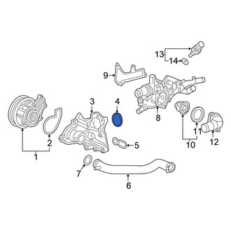 Honda OE - Upper Engine Water Pump Housing O-Ring