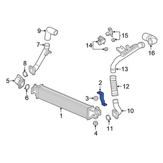 Honda OE - Left Intercooler Bracket