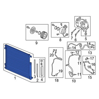 Honda OE - A/C Condenser