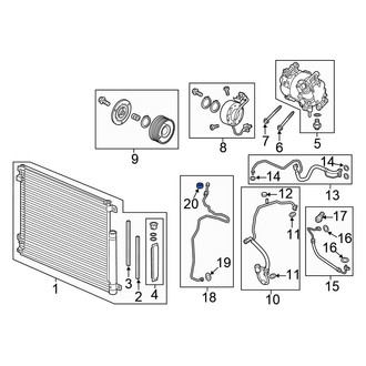 Honda OE - Rear A/C Service Valve Cap