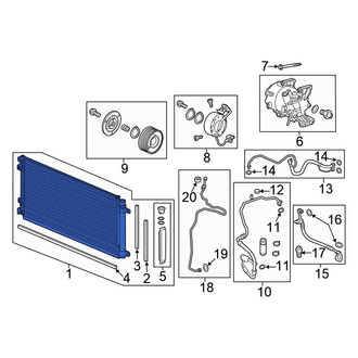 Honda OE - A/C Condenser
