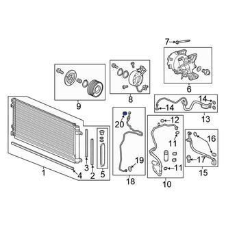 Honda OE - Rear A/C Service Valve Cap