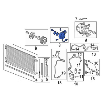 Honda OE - A/C Compressor Clutch Coil