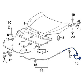 Honda OE - Front Hood Release Handle
