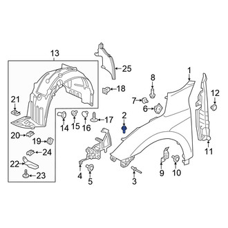 Honda OE - Radiator Support Panel Reinforcement Bolt