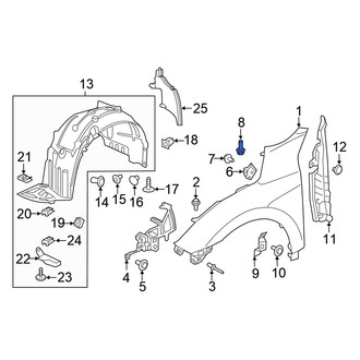 Honda OE - Upper Fender Rivet