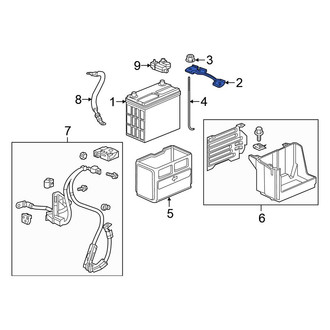 Honda OE - Battery Hold Down