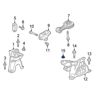 Honda OE - Automatic Transmission Mount Nut