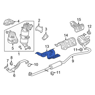 Honda OE - Front Floor Pan Heat Shield