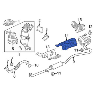 Honda OE - Center Floor Pan Heat Shield