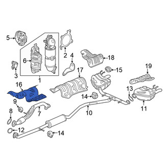 Honda OE - Front Floor Pan Heat Shield