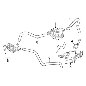 Honda OE - Emission System - Emission Components (Purge Control Valve)