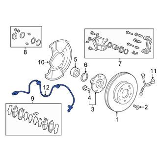 Honda OE - Front Right ABS Wheel Speed Sensor