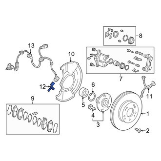 Honda OE - Front Right ABS Wheel Speed Sensor