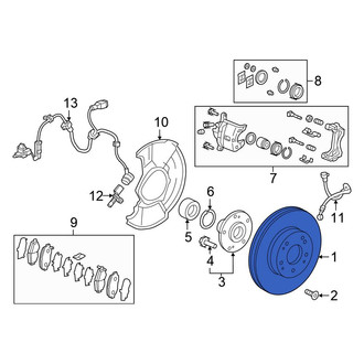 Honda OE - Front Disc Brake Rotor