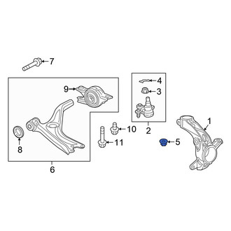 Honda OE - Suspension Control Arm Nut