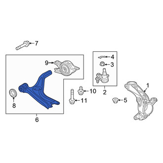 Honda OE - Front Left Suspension Control Arm
