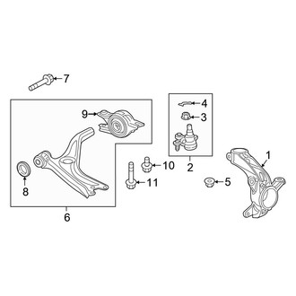 Honda OE - Front Suspension - Suspension Components