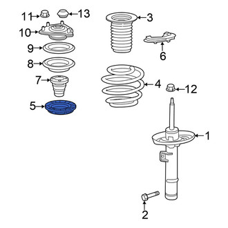 Honda OE - Front Left Upper Coil Spring Insulator