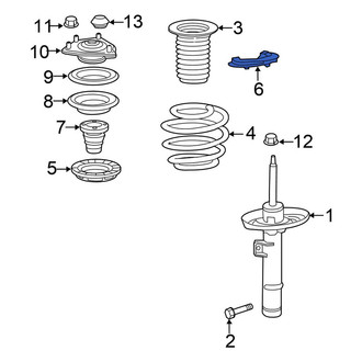 Honda OE - Front Left Lower Coil Spring Insulator