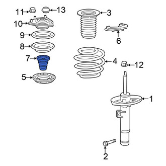 Honda OE - Front Suspension Strut Bumper