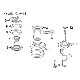 Honda OE - Front Suspension - Struts & Components