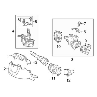 Honda OE - Steering Column - Shroud, Switches & Levers