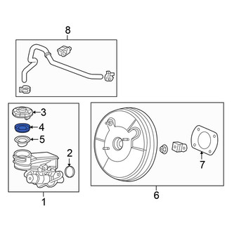 Honda OE - Brake Master Cylinder Reservoir Cap Gasket