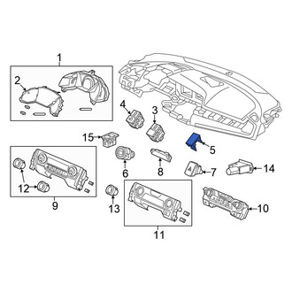 Honda OE - Dashboard Panel Cap
