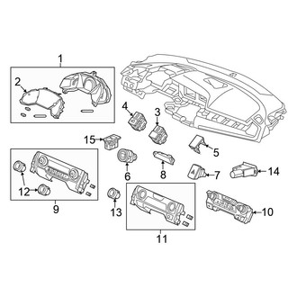Honda OE - Instrument Panel - Cluster & Switches