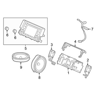 Honda OE - Instrument Panel - Sound System (W/O Touchscreen), (LX Sedan)