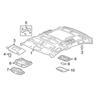 Honda OE - Roof - Interior Trim (EX-L / EX-T / LX / LX-P / Touring Coupe)
