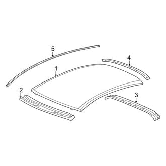 Honda OE - Roof - Exterior Trim (EX / EX-L / EX-T / LX / Touring Sedan)
