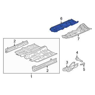 Honda OE - Right Floor Pan Splash Shield