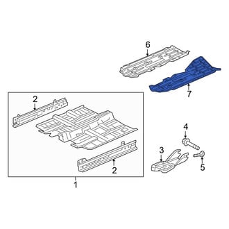 Honda OE - Left Floor Pan Splash Shield
