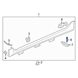 Honda OE - Mud Flap Rivet