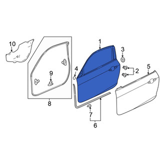 Honda OE - Front Right Door Shell
