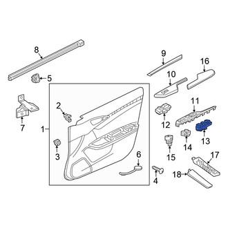 Honda OE - Front Left Door Window Lock-Out Switch