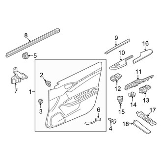 Honda OE - Door - Interior Trim (EX-L / EX-T / LX / LX-P / Touring Coupe)