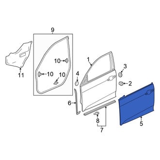 Honda OE - Front Left Outer Door Outer Panel