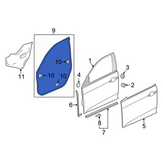 Honda OE - Front Right Outer Door Seal