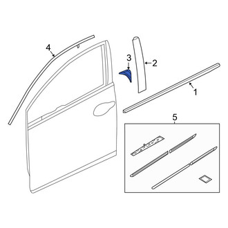 Honda OE - Front Right Door Molding
