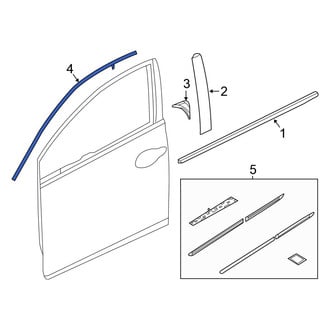 Honda OE - Front Left Door Reveal Molding