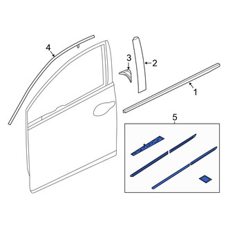 Honda OE - Front Door Molding