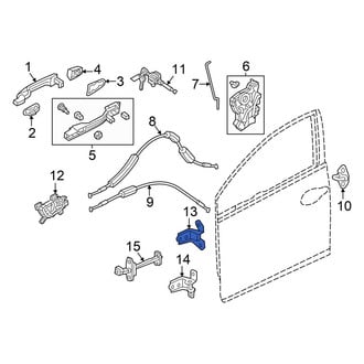 Honda OE - Front Left Lower Door Hinge